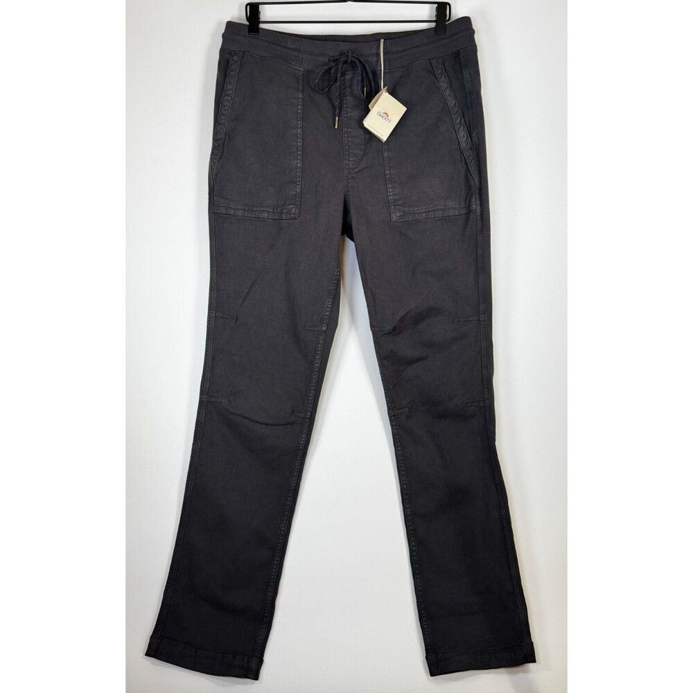 Faherty Men's Charcoal Drawstring Chinos